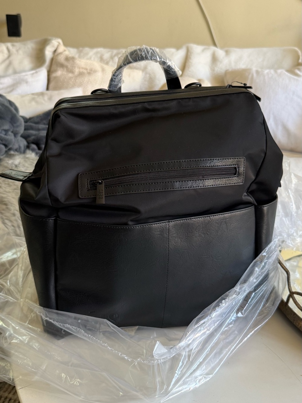 BEIS Black Diaper Bag Backpack